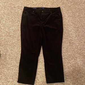 TALBOTS black velvet cords